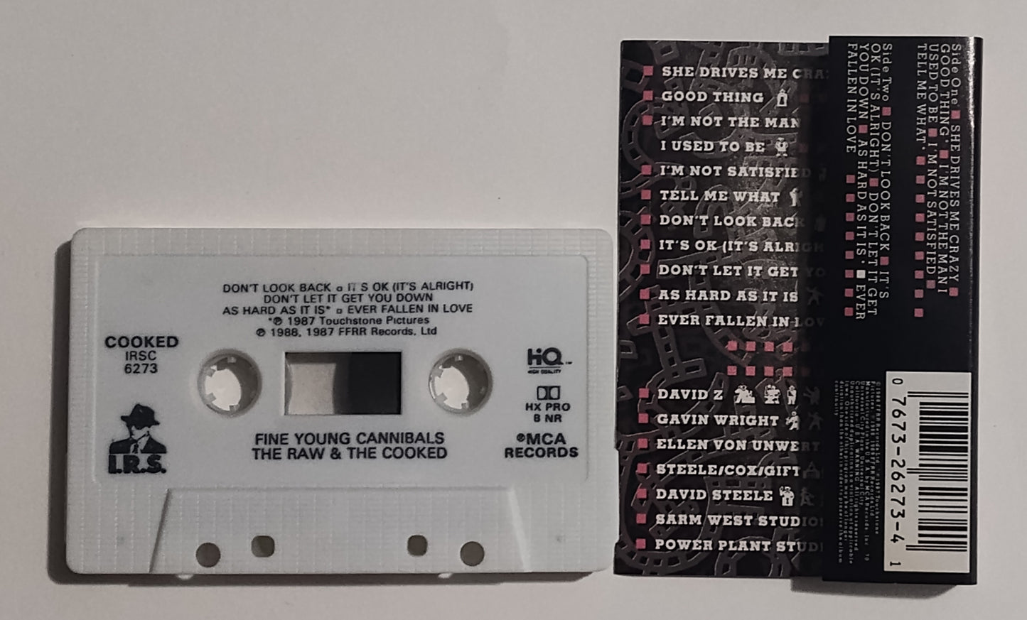 Fine Young Cannibals - "The Raw And The Cooked" - CASSETTE TAPE VG+/VG+