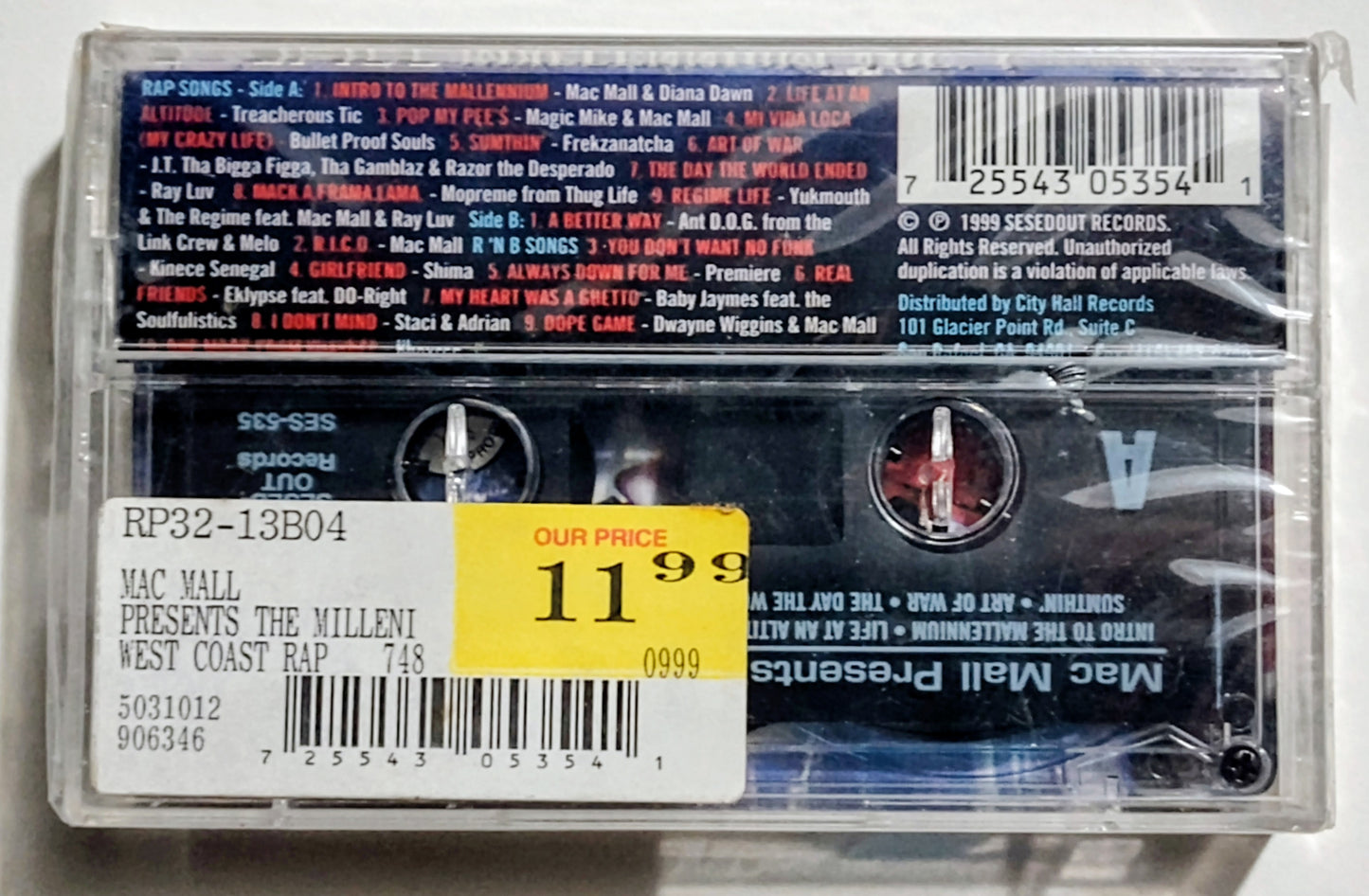 Mac Mall - "Mallenium Volume 1" - CASSETTE TAPE M/M (Sealed)