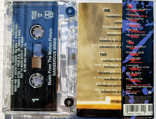 Various Artists - “Dangerous Minds Soundtrack” - CASSETTE TAPE VG+/VG+ (Version Not In Discogs Database)