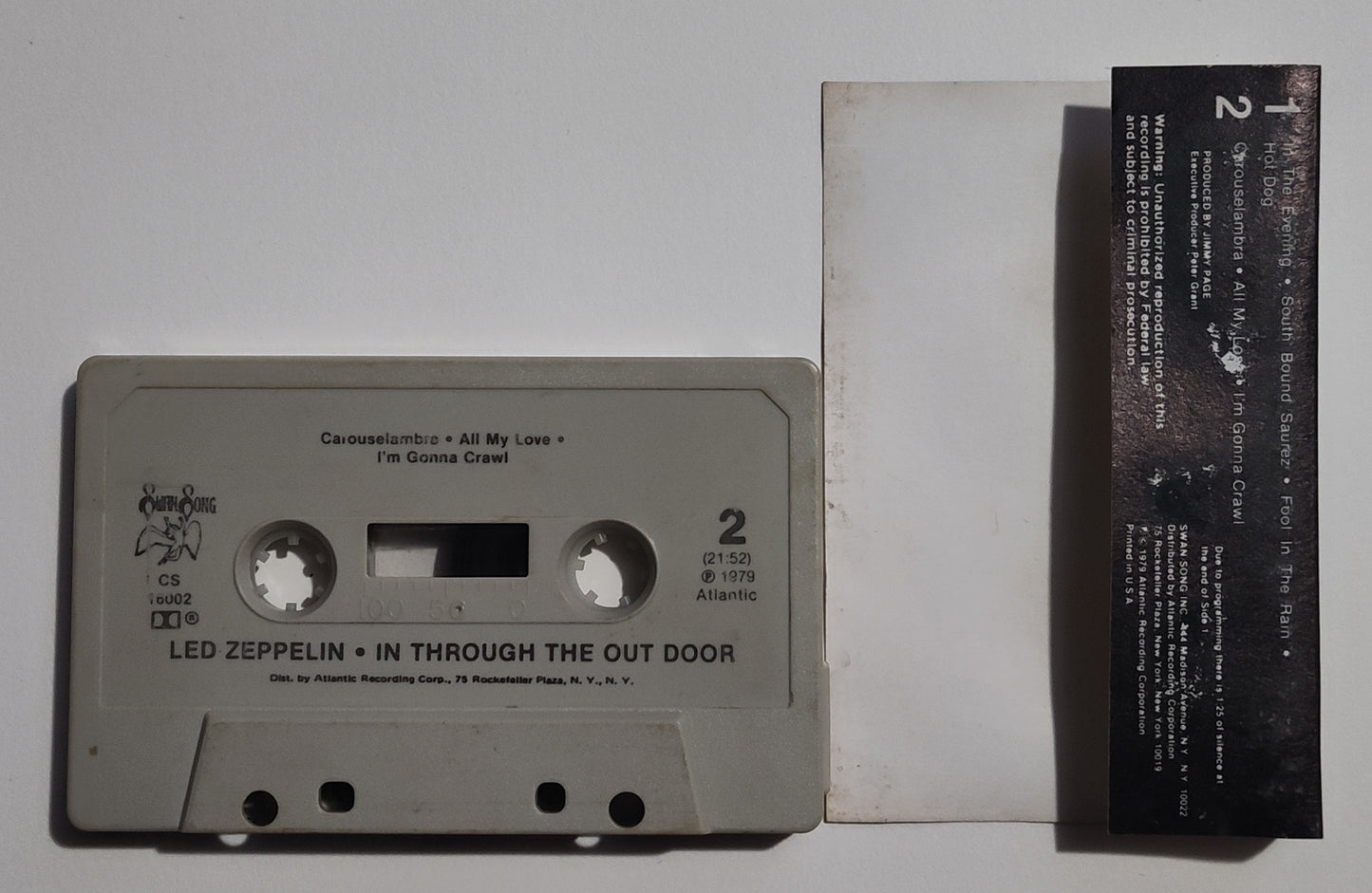Led Zeppelin - "In Through The Out Door" - CASSETTE TAPE G+/G