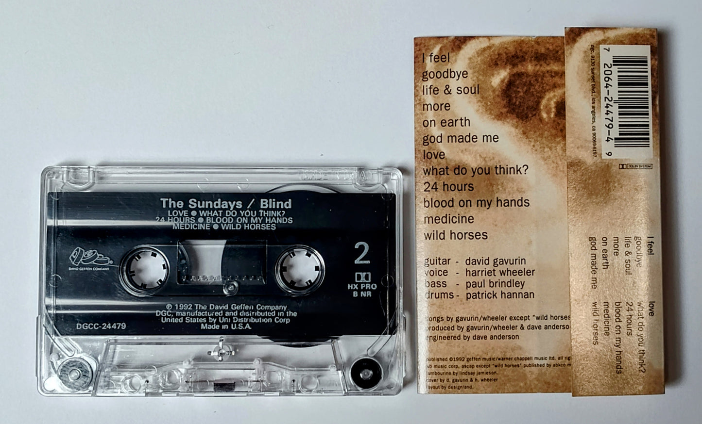 Sundays, The - "Blind" - CASSETTE TAPE(HX PRO B NR) VG/VG+