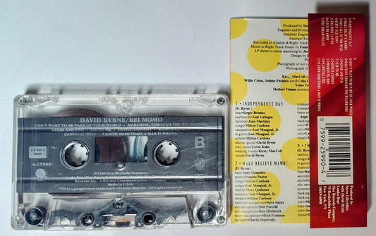 David Byrne (Talking Heads) - "Rei Momo" - CASSETTE TAPE (SR; DOLBY HX PRO B NR)VG+/VG