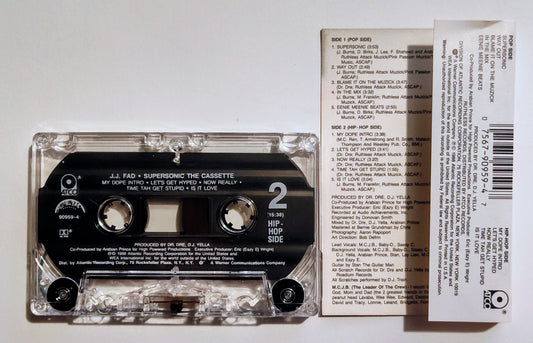 J.J. Fad - "Supersonic" - CASSETTE TAPE (DOLBY HX PRO) VG+/VG+