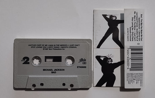 Michael Jackson - "Bad"- CASSETTE TAPE VG/VG