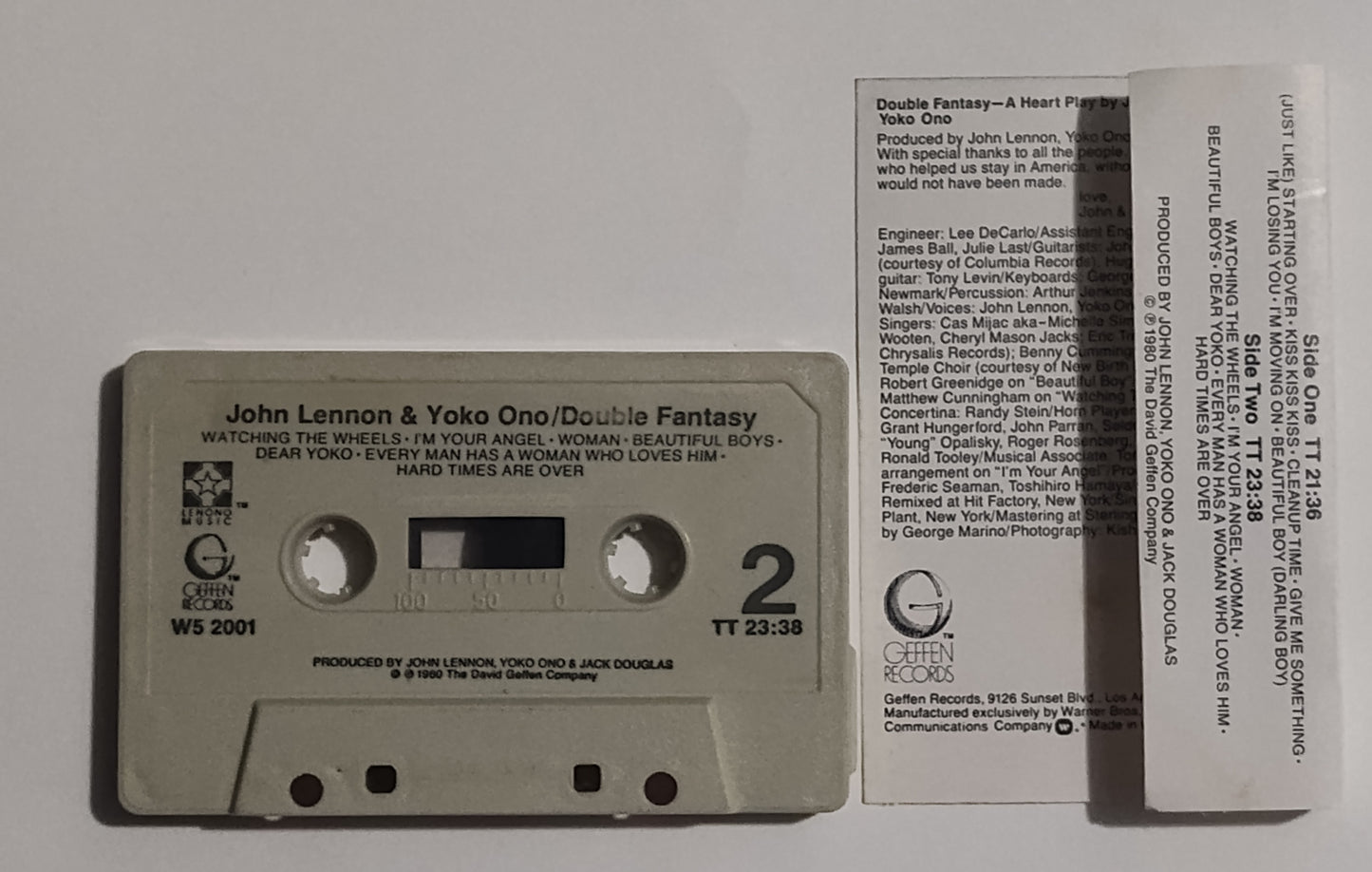 John Lennon & Yoko Ono - "Double Fantasy" - CASSETTE TAPE VG/VG