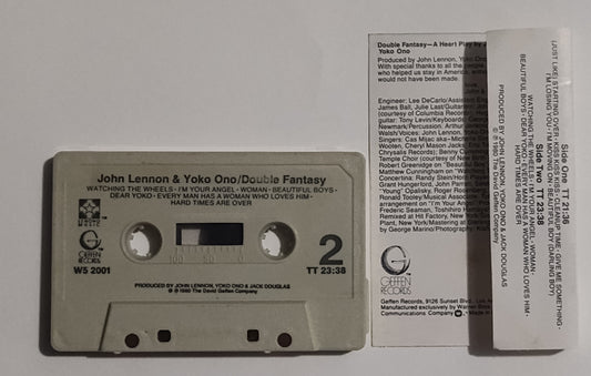 John Lennon & Yoko Ono - "Double Fantasy" - CASSETTE TAPE VG/VG