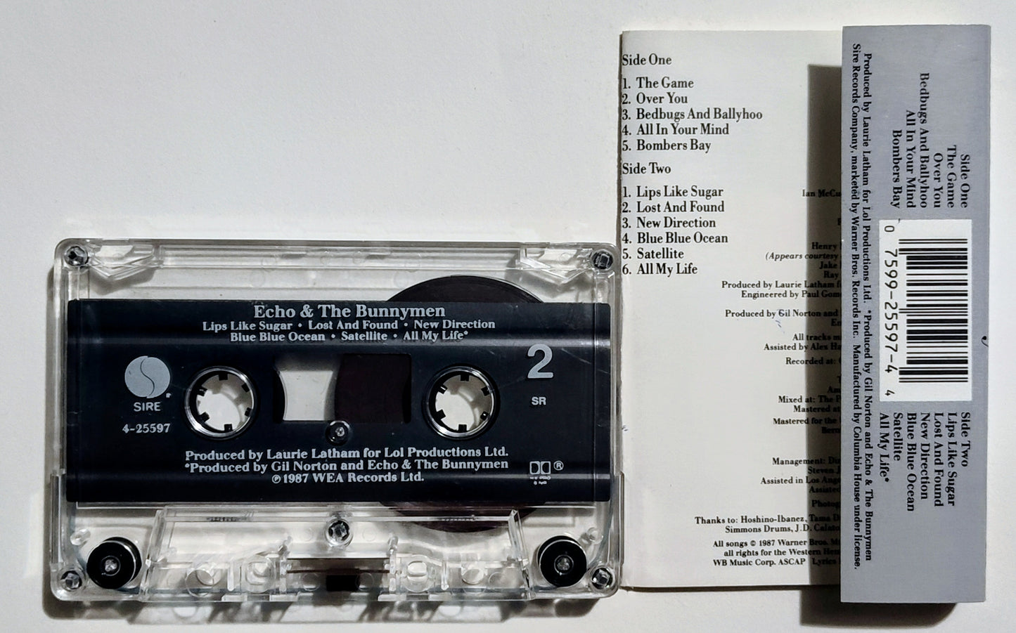 Echo & The Bunnymen - "Echo & The Bunnymen" - CASSETTE TAPE (SR) VG+/VG+