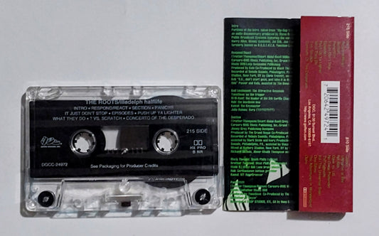 Roots, The - "Illadelph Halflife" - CASSETTE TAPE (DOLBY HX PRO B NR) VG+/VG+