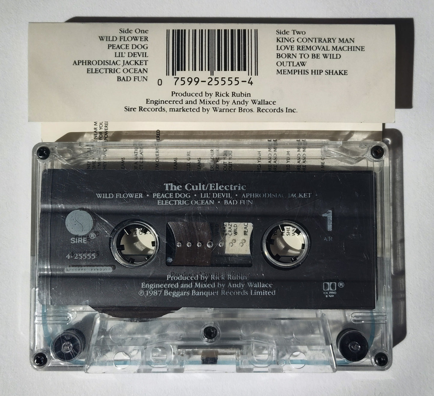 Cult, The - "Electric" - CASSETTE TAPE (AR HX PRO B NR) VG/VG