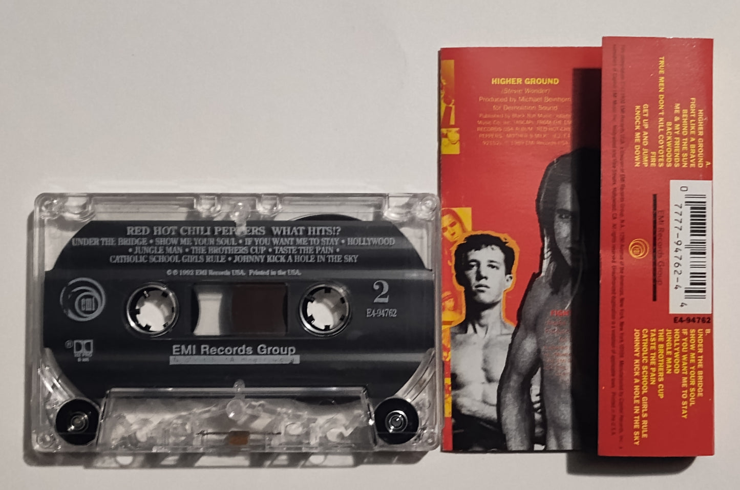 Red Hot Chili Peppers - "What Hits?!" - CASSETTE TAPE (XDR; DOLBY HX PRO B NR) VG+/VG