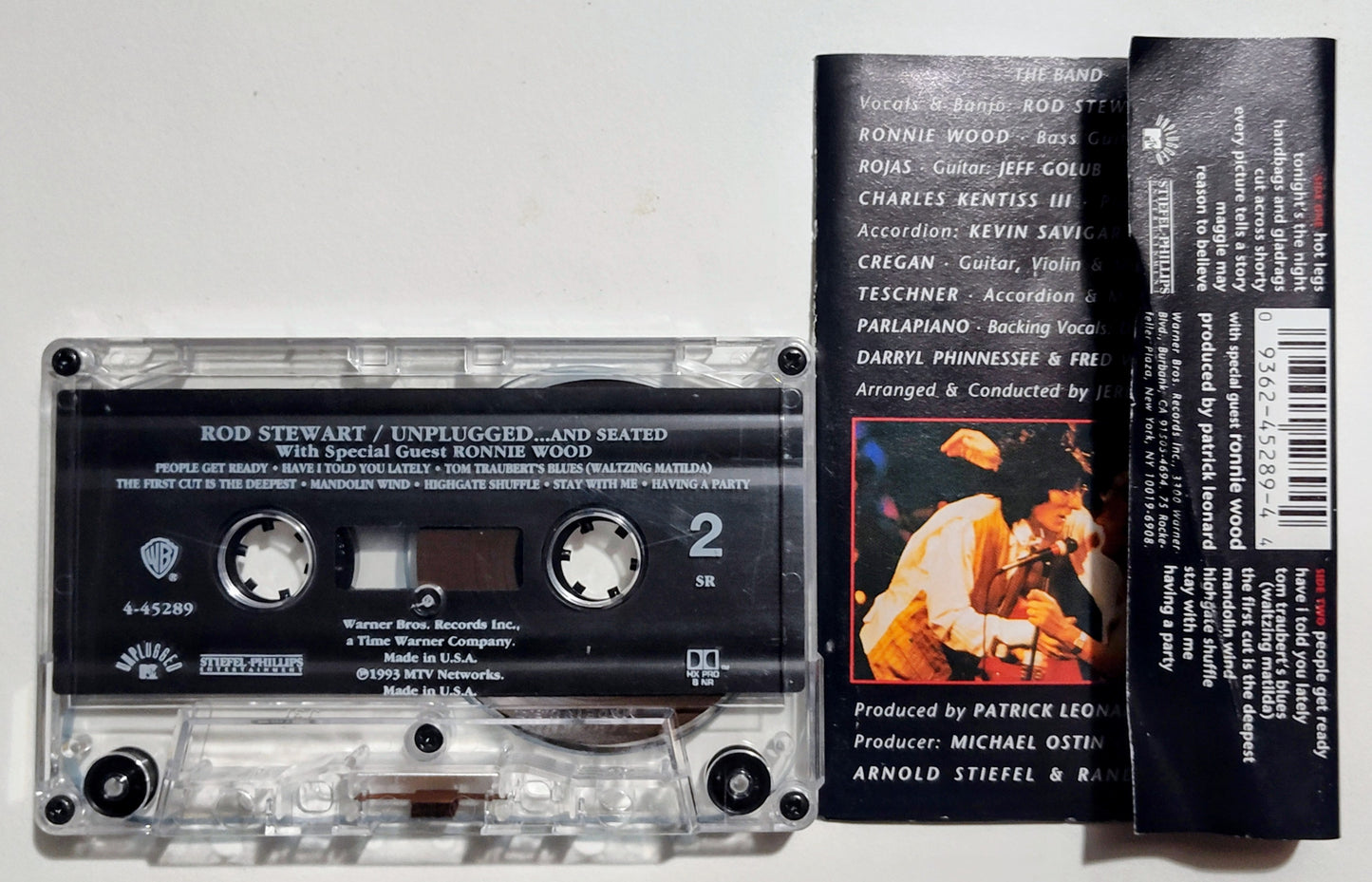 Rod Stewart - "(MTV) Unplugged...and Seated" - CASSETTE TAPE VG/VG+