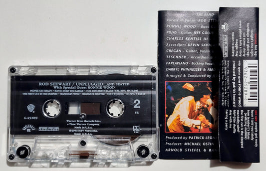Rod Stewart - "(MTV) Unplugged...and Seated" - CASSETTE TAPE VG/VG+