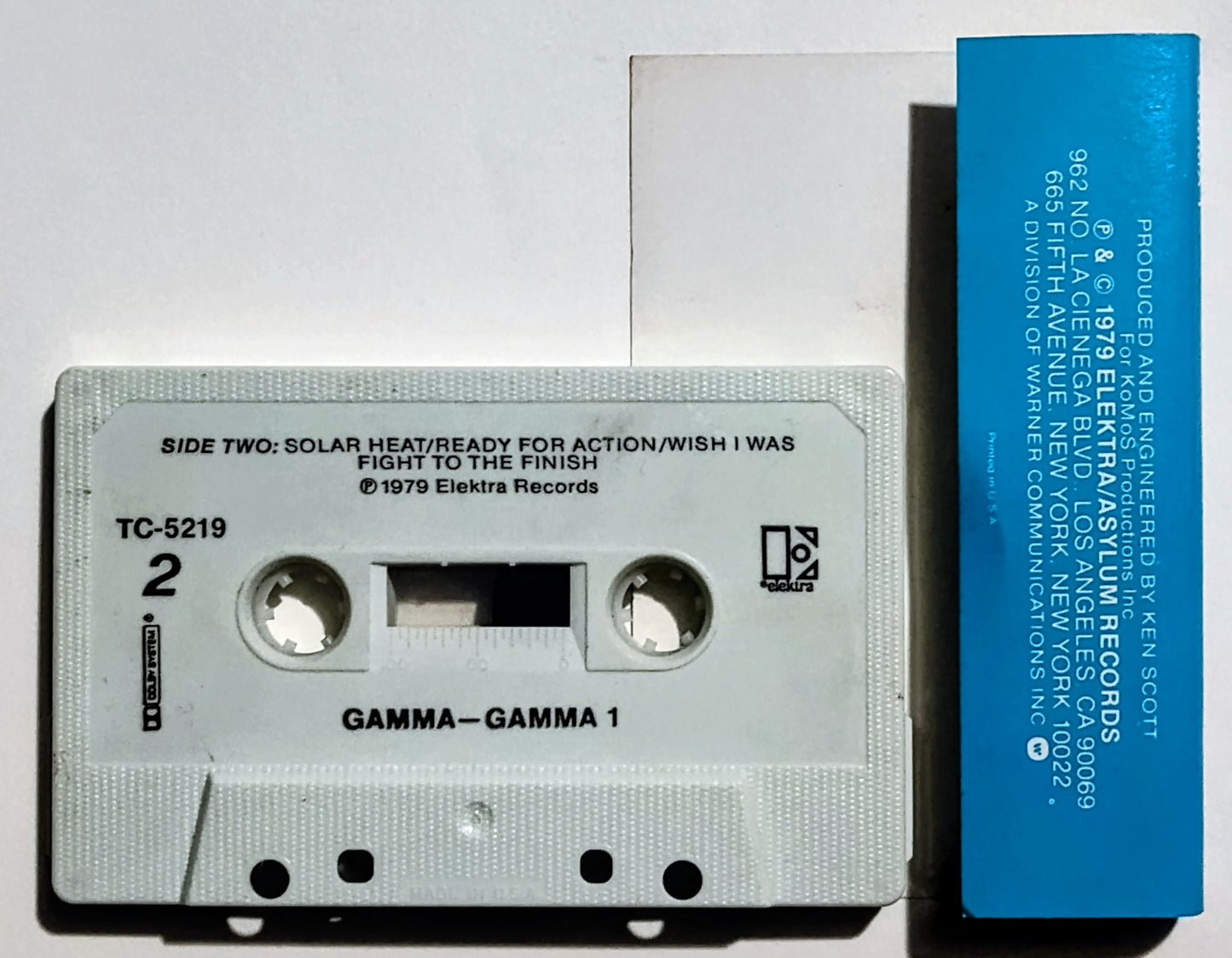 Gamma - "Gamma 1" - CASSETTE TAPE VG+/VG+