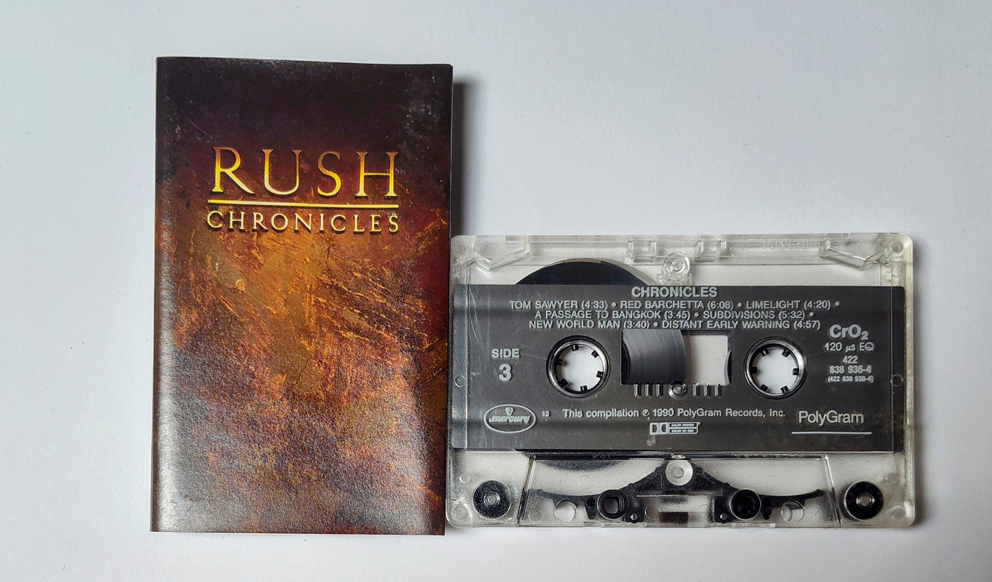 Rush - "Chronicles" - CASSETTE TAPE (2-tape set-complete!; Chrome; DOLBY HX PRO)VG/VG