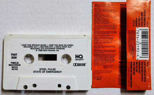 Steel Pulse - “State Of Emergency” - CASSETTE TAPE G+/VG