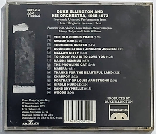 Duke Ellington - “Unreleased Recordings (1965-1972)” - COMPACT DISC VG+/VG+