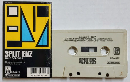 Split Enz - “True Colours” - CASSETTE TAPE G+/VG