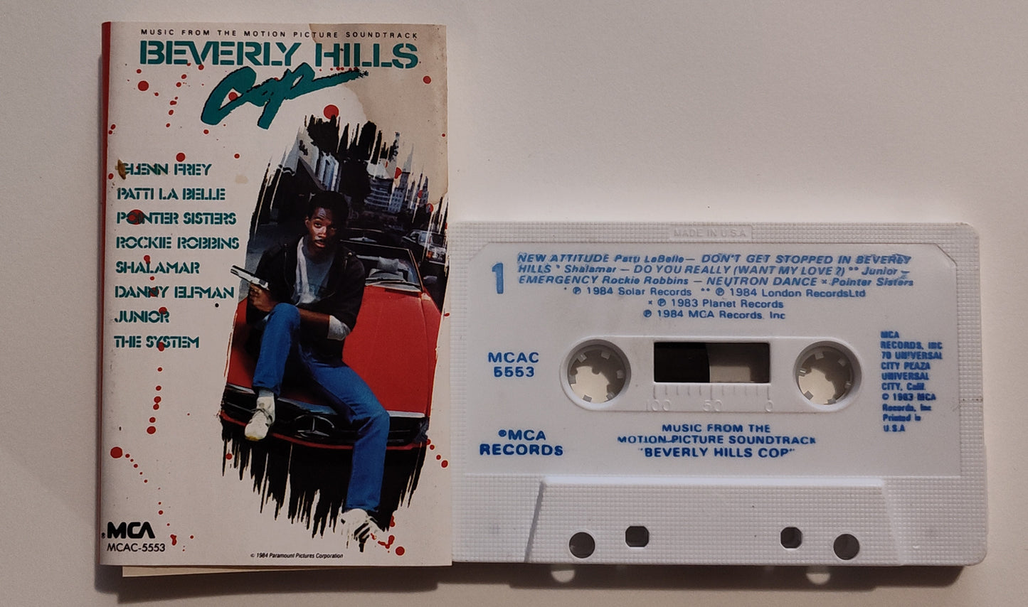 Various Artists - "Beverly Hills Cop Soundtrack" - CASSETTE TAPE VG/NM