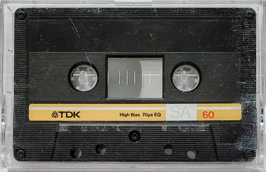Blank - TDK SA 60 Type II (60-Minute; black shell; No j-card; Loose; Pre-Recorded/Sold As Is)