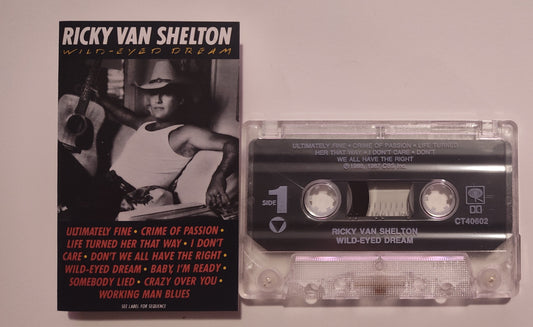 Ricky Van Shelton - "Wild-Eyed Dream" - CASSETTE TAPE (DOLBY) VG+/VG+