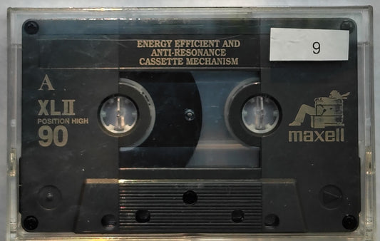 Blank - Maxell XL II Standard (90-Minute; Vintage wide-window-style; grey shell; Loose/Pre-Recorded/No J-Card; No sticker labels; SOLD AS IS)