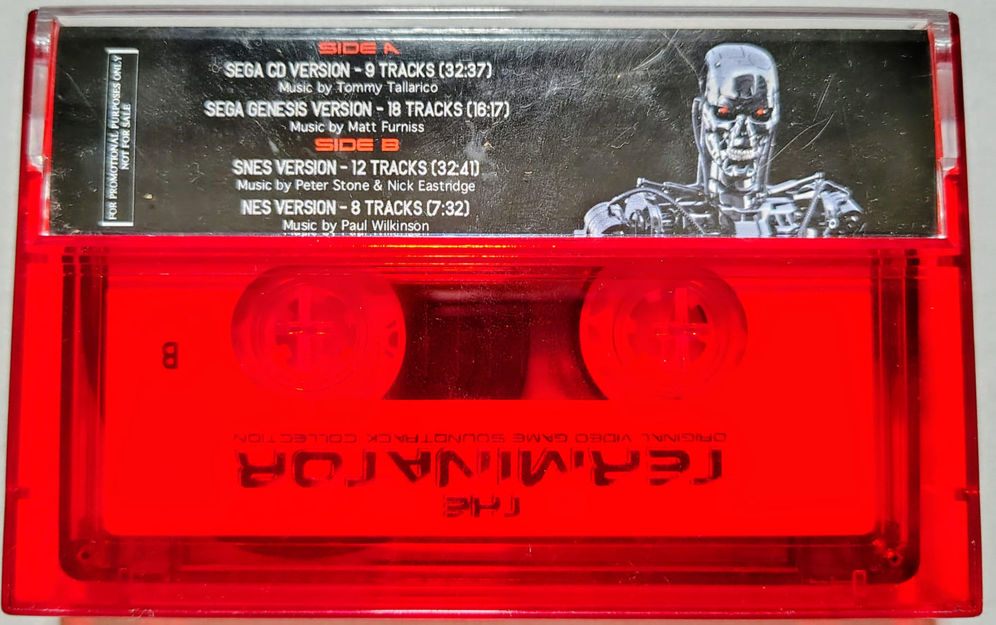 Various Artists - "The Terminator: Original Video Game Soundtrack Collection" - INDIE CASSETTE TAPE NM/NM