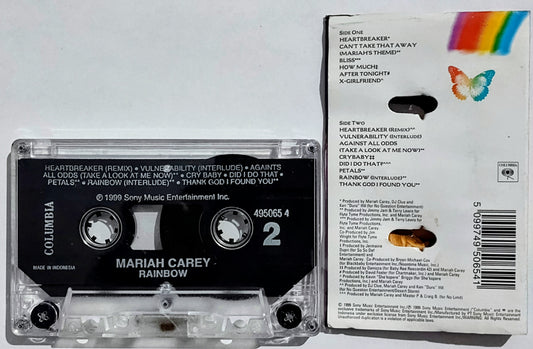 Mariah Carey - “Rainbow” - CASSETTE TAPE (Indonesia) VG/VG