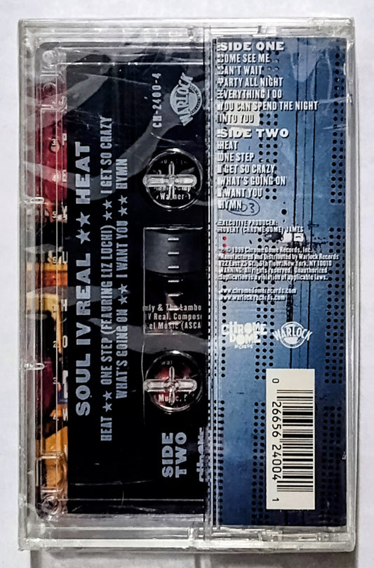 Soul IV Real - “Heat” - CASSETTE TAPE NM/M (sealed; crack in spine and backside of case)