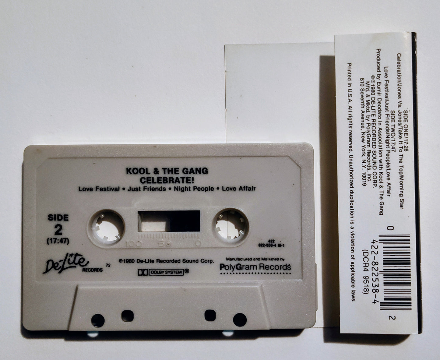 Kool & The Gang - "Celebrate" - CASSETTE TAPE VG+/VG+