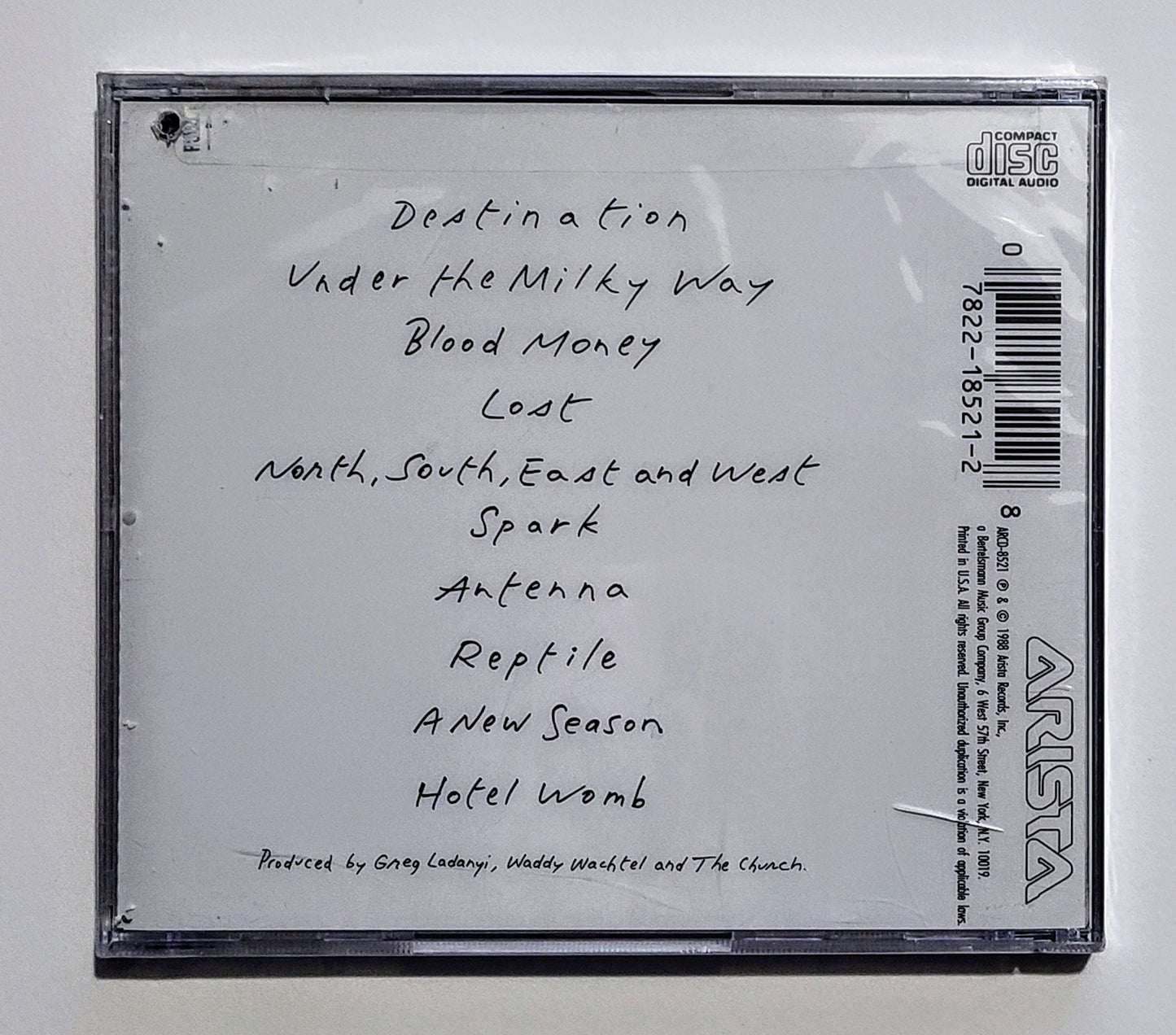 Church, The - "Starfish" - COMPACT DISC VG+/M (Sealed; hole drilled thru cover/booklet/rear; crack in front case)