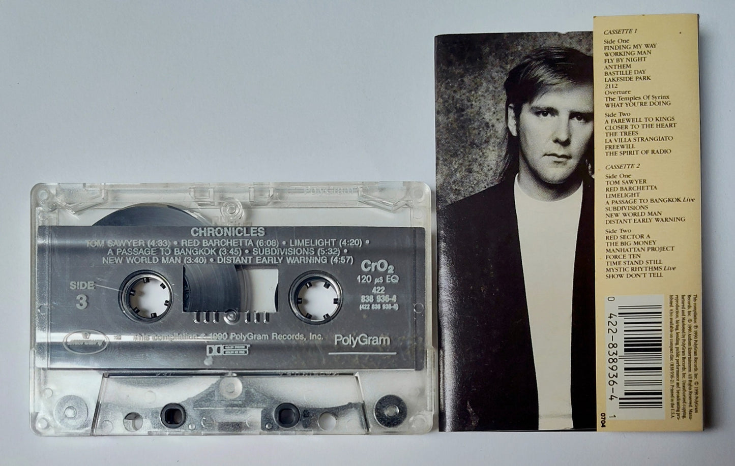 Rush - "Chronicles" - CASSETTE TAPE (2-tape set-complete!; Chrome; DOLBY HX PRO)VG/VG