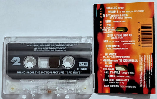 Various Artists - “Bad Boys Soundtrack” - CASSETTE TAPE VG+/VG+