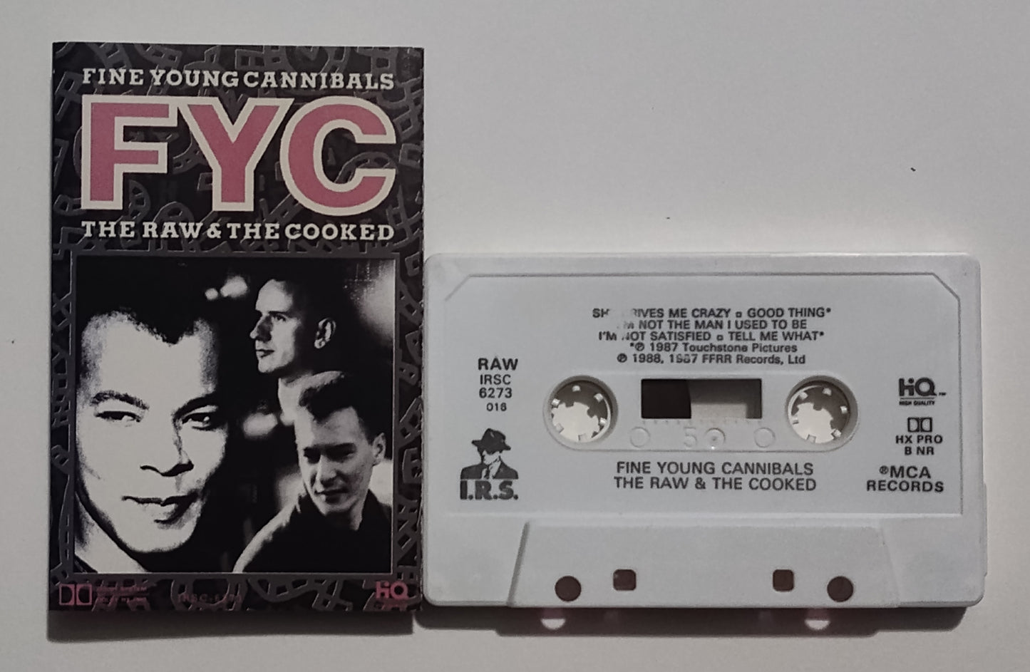 Fine Young Cannibals - "The Raw And The Cooked" - CASSETTE TAPE (DOLBY HX PRO B NR) VG/VG