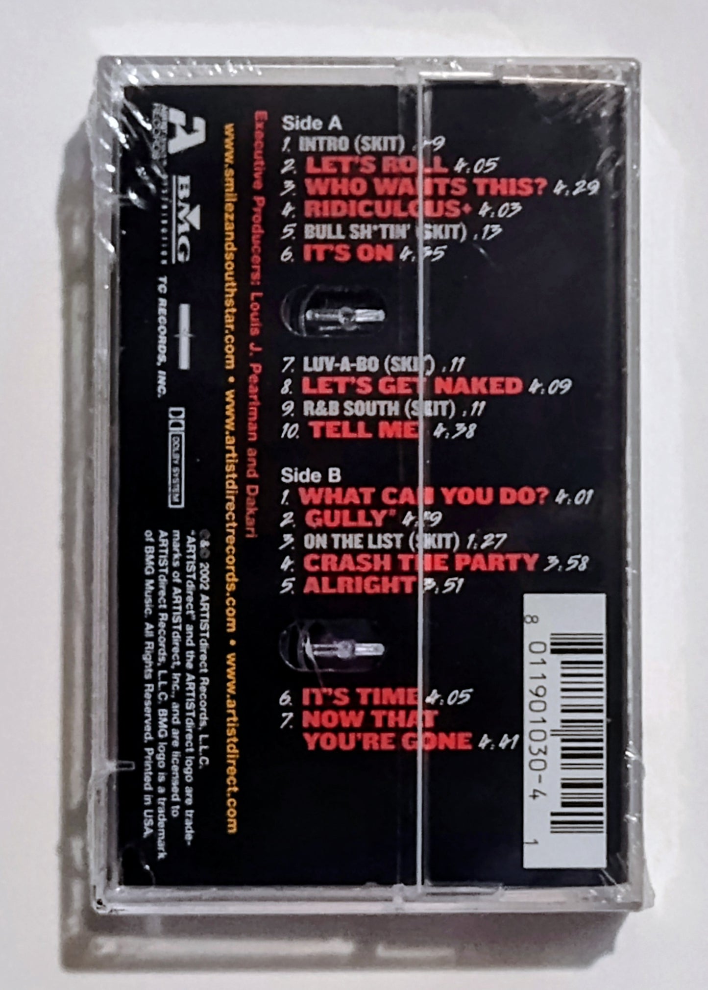 Smilez & Southstar - "Crash The Party" - CASSETTE TAPE (DOLBY) M/M (Sealed)
