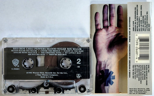 Red Hot Chili Peppers - "Blood Sugar Sex Magik" - CASSETTE TAPE VG/VG *🚨*