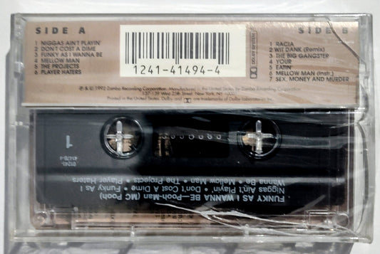 Pooh-Man (M.C. Pooh) - “Funky As I Wanna Be” - CASSETTE TAPE NM/M (Sealed with hype sticker; cracked case)