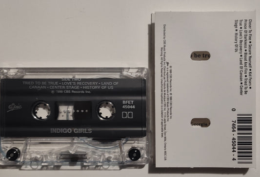 Indigo Girls - "Indigo Girls" - CASSETTE TAPE (Canada; clear shell; DOLBY) VG+/VG+