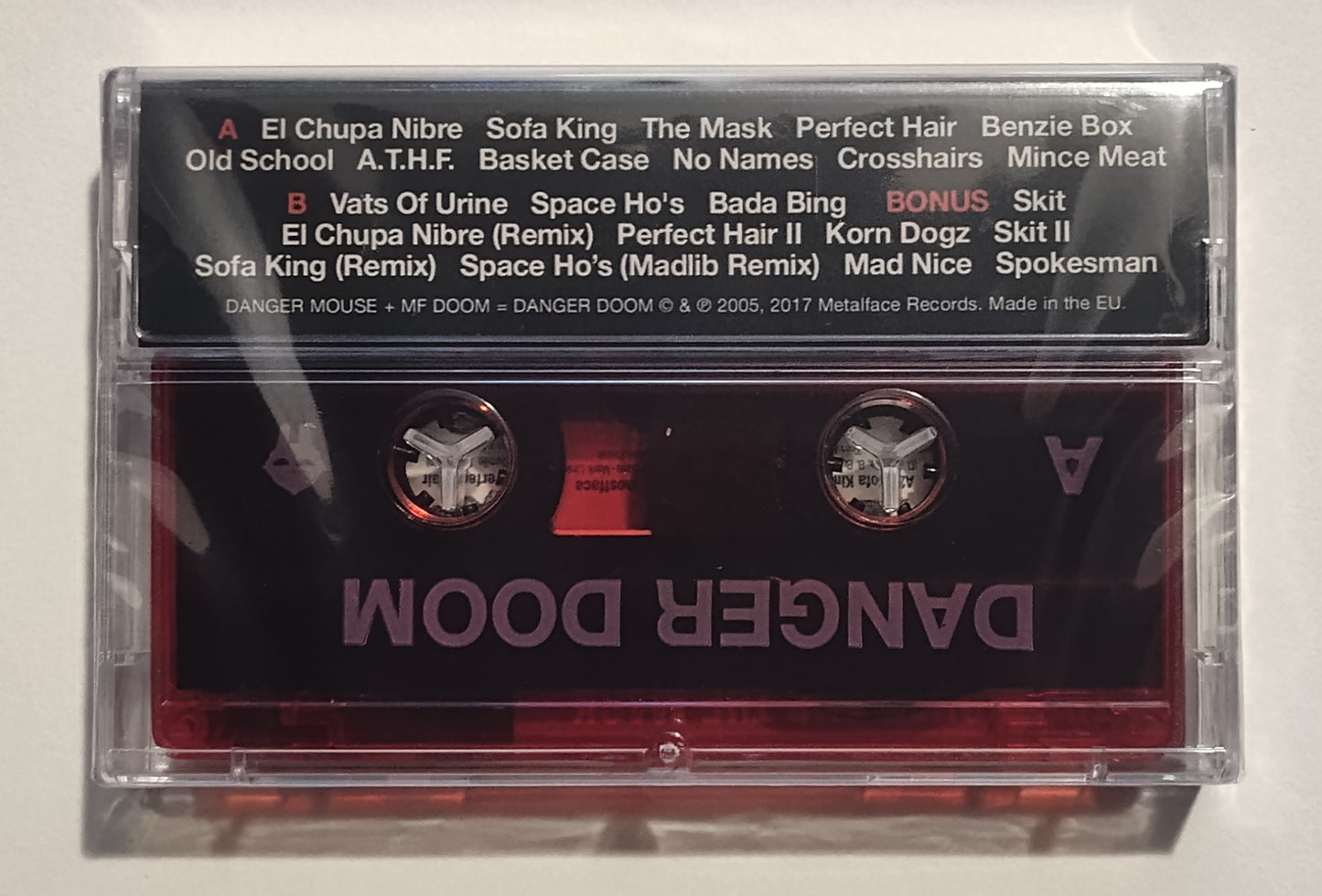 Danger Doom (Danger Mouse + MF DOOM) - "DANGER DOOM" - INDIE CASSETTE TAPE (Italy; "Fan Club" Tape) M/M (Sealed)