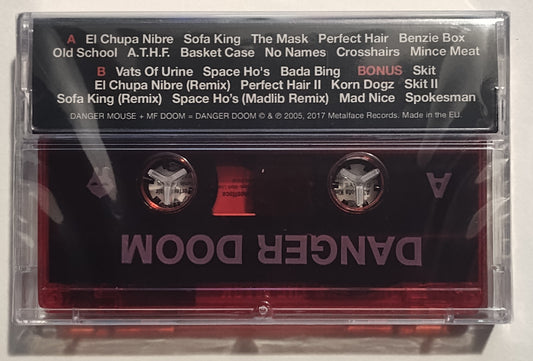 Danger Doom (Danger Mouse + MF DOOM) - "The Mouse And The Mask" - INDIE CASSETTE TAPE (Italy; "Fan Club" Tape) M/M (Sealed; Personal Collection)