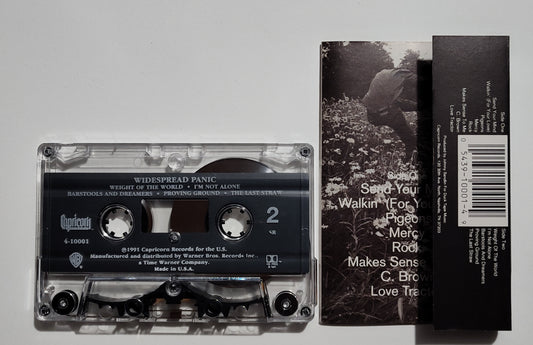 Widespread Panic - "Widespread Panic" - CASSETTE TAPE (SR; DOLBY HX PRO B NR) VG+/VG+