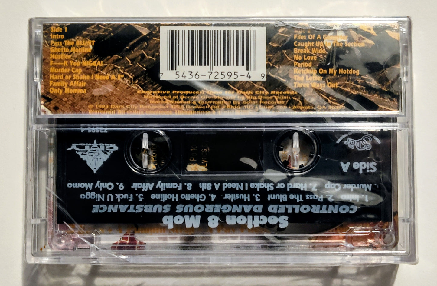 Section 8 Mob - "Controlled Dangerous Substance" - CASSETTE TAPE VG+/M (Sealed; Cracks on front and back of case)