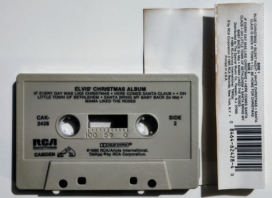 Elvis - "Christmas Album" - CASSETTE TAPE G+/VG+