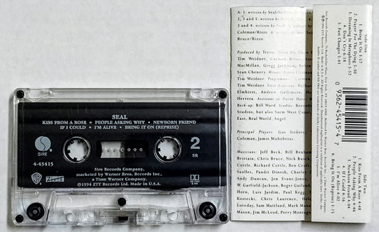 Seal - "Seal" - CASSETTE TAPE VG+/VG+