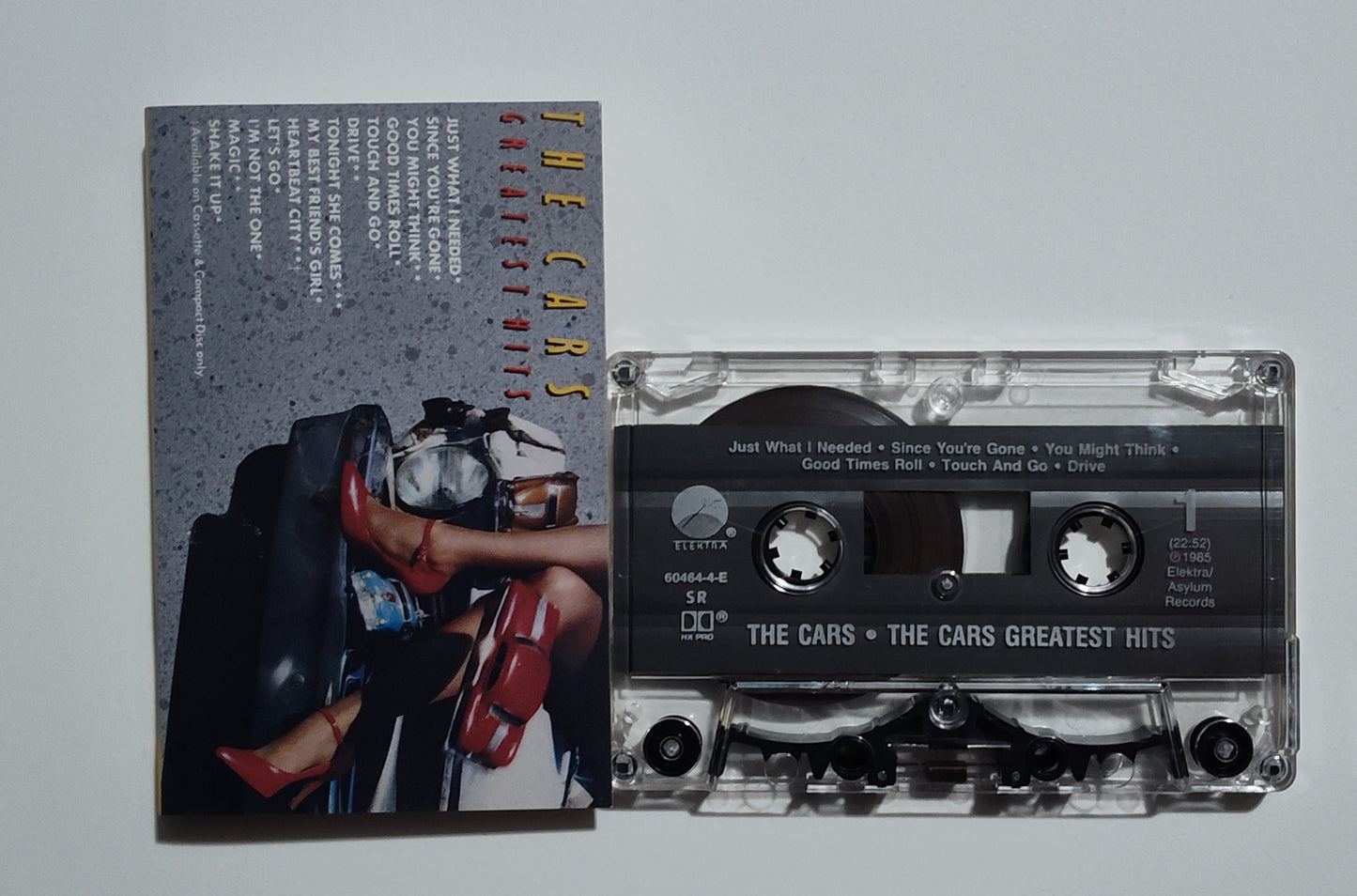 Cars, The - "Greatest Hits" - CASSETTE TAPE (SR DOLBY HX PRO) VG+/VG+