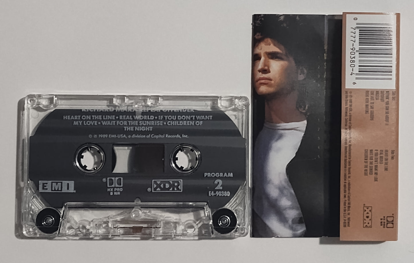 Richard Marx - "Repeat Offender" - CASSETTE TAPE (DOLBY HX PRO B NR) VG+/VG+