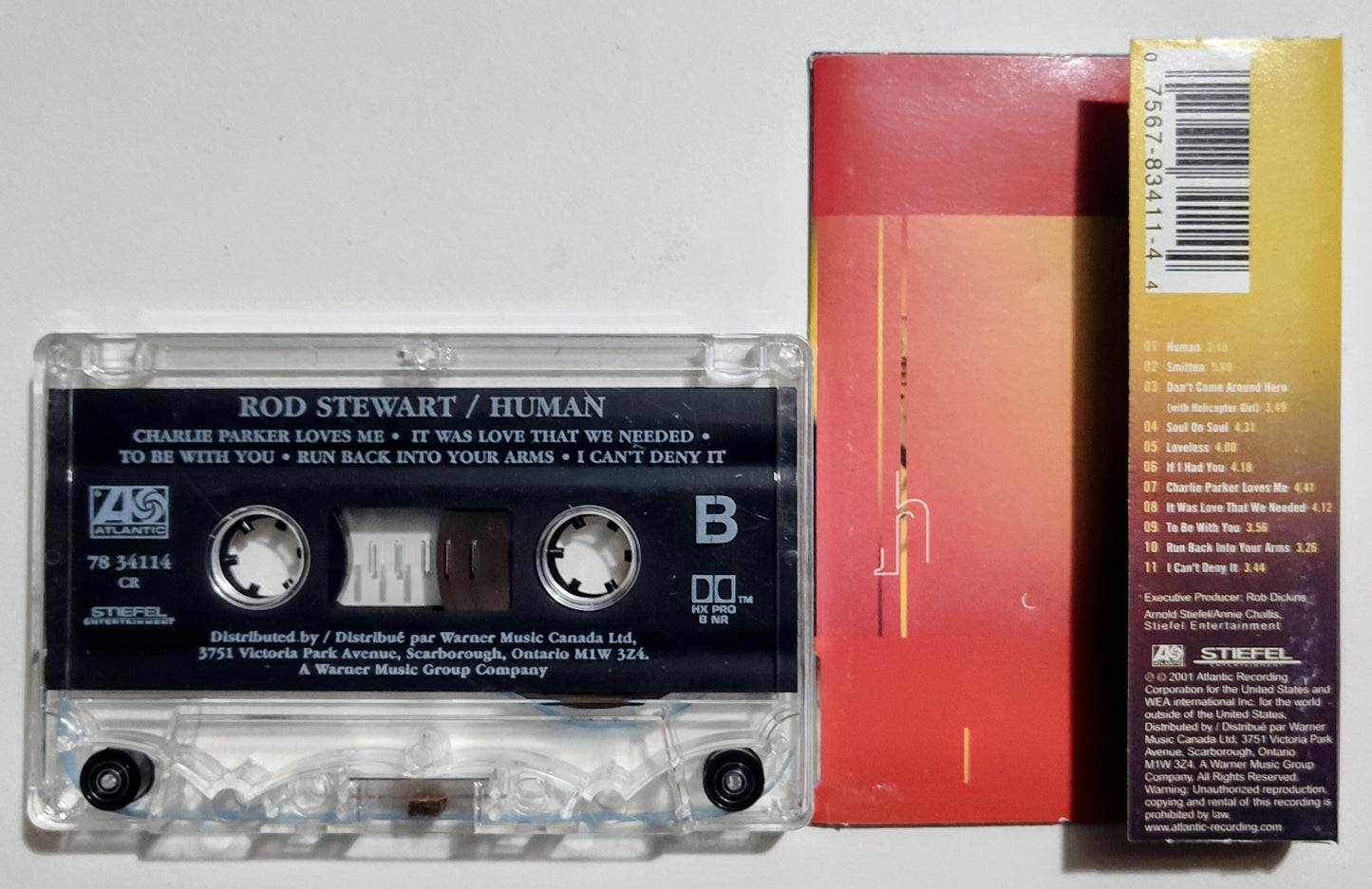 Rod Stewart - "Human" - CASSETTE TAPE VG+/VG