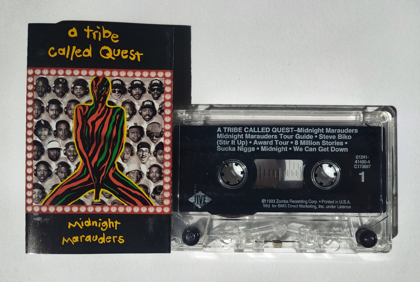 A Tribe Called Quest - "Midnight Marauders" - CASSETTE TAPE (BMG Club Version; DOLBY System; DIGalog; Red Border Cover) VG/VG (Cosmetic, see notes/photos/ plays PERFECT)