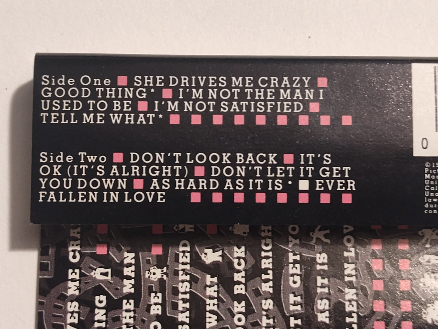 Fine Young Cannibals - "The Raw And The Cooked" - CASSETTE TAPE VG+/VG+