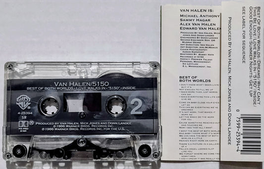 Van Halen - "5150" - CASSETTE TAPE (Columbia House; DOLBY HX PRO B NR) VG+/VG+
