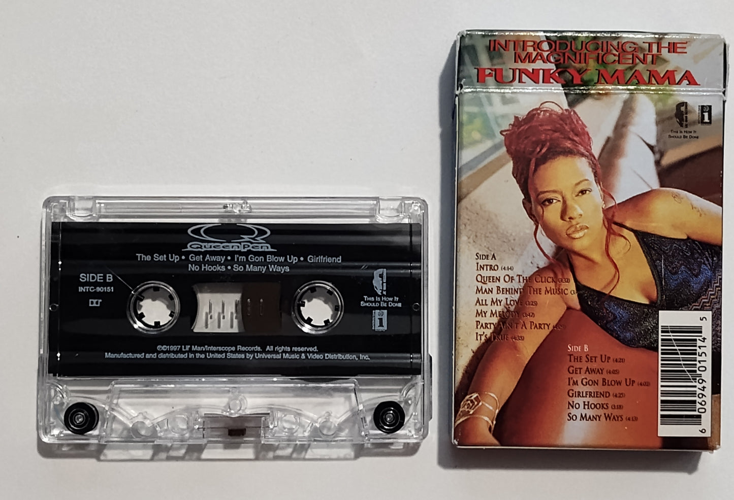 Queen Pen - "Queen Pen" - CASSETTE TAPE (DOLBY; Cigarette Box Flip Top Case) VG/VG